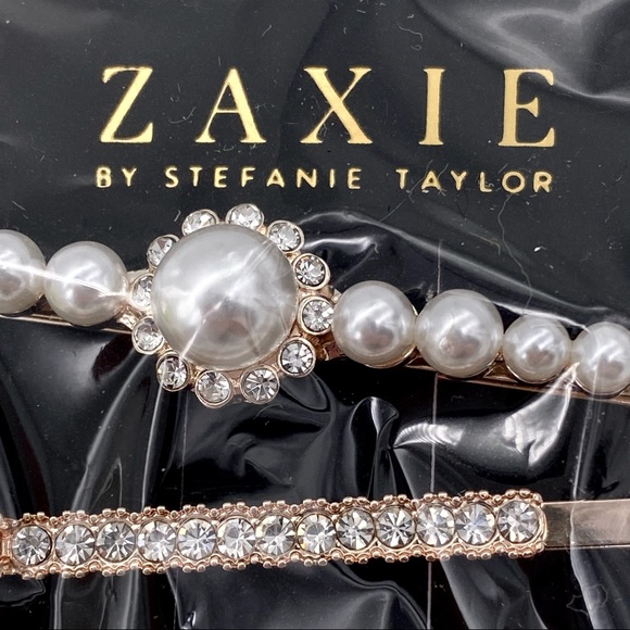 NWT Zaxie Girls Like Pearls Hairpins - Set of 4 - Picture 8 of 9